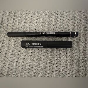 Lise Watier Black Mini Mascara and Black Full Size Liquid Eyeliner